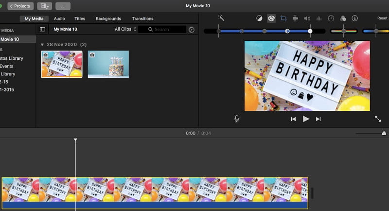 imovie mac apply effects