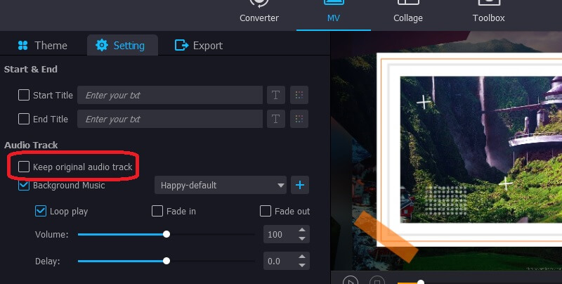 Vidmore で音楽を追加する