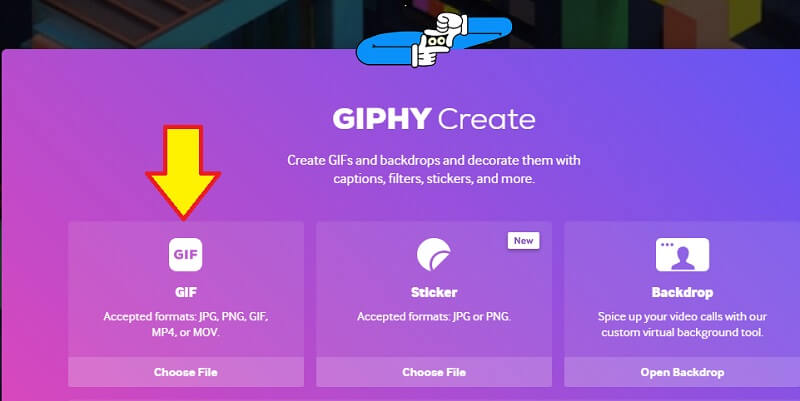 GIPHY GIFアップロード