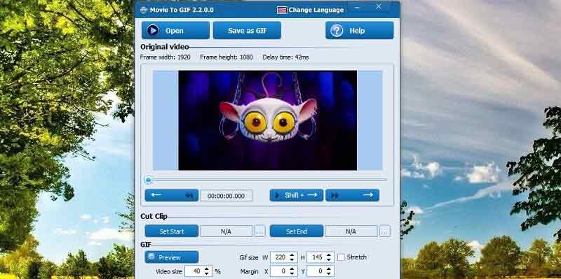 映画をGIFに変換してシーンをGIF化