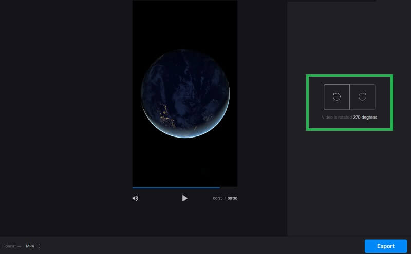 Clideo 動画回転