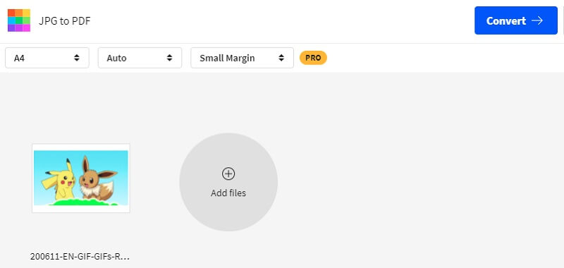 SmallPDF GIF から JPG へ変換
