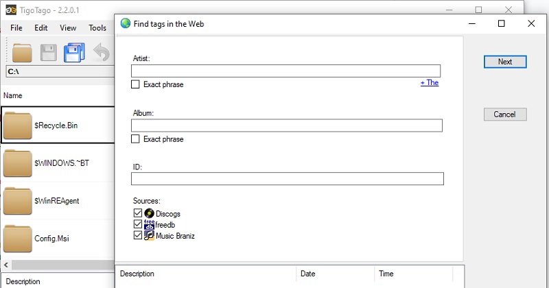 Tigotago インターフェース
