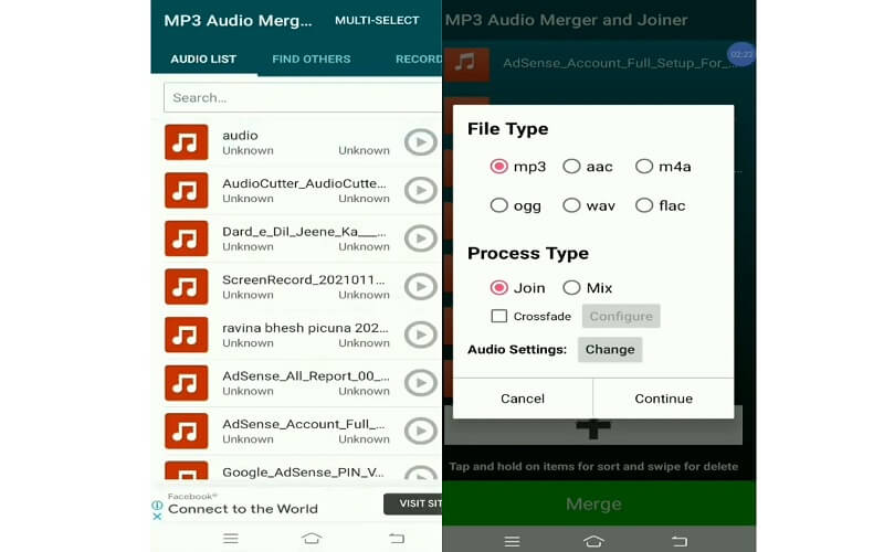 MP3 Audio Merger And Joiner オーディオミキサー