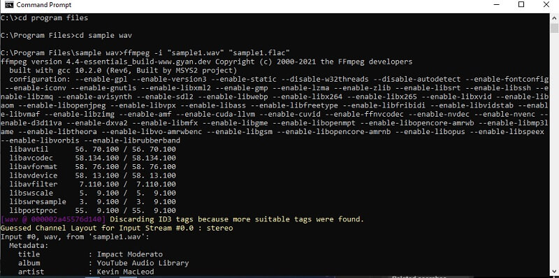 FFmpeg 音声変換