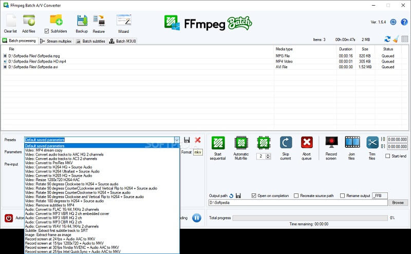 FFmpeg インターフェース