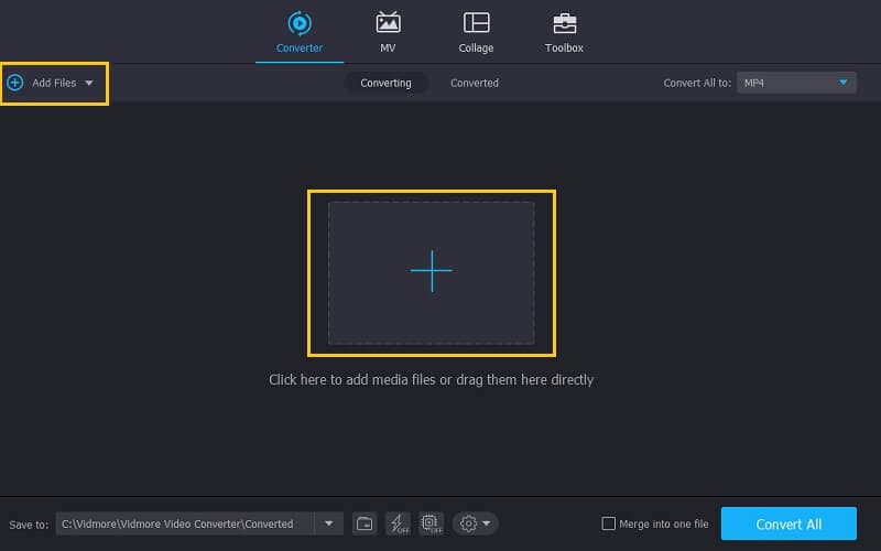 Vidmore VC 動画を反転する方法 ビデオクリップを追加