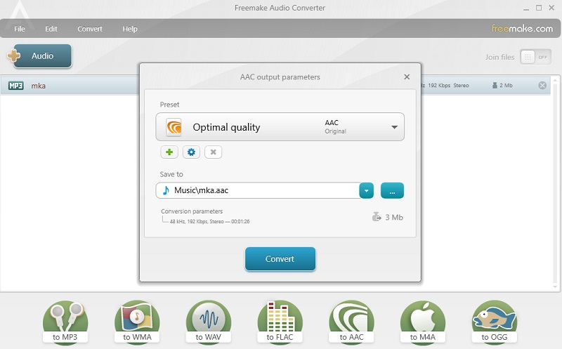 Freemake デスクトップインターフェース