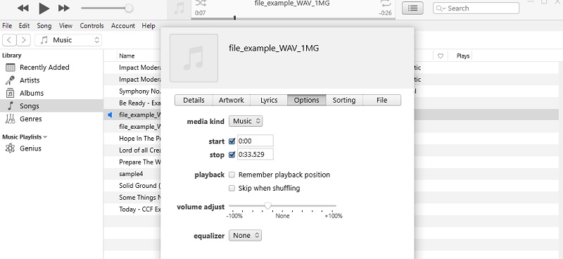 iTunes 音楽を編集