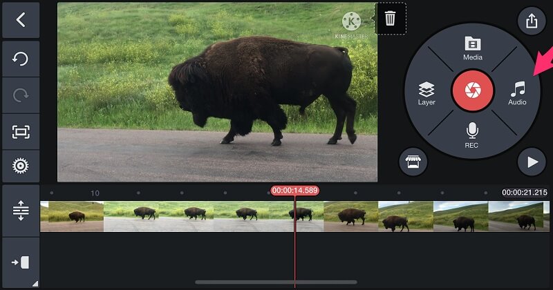 Kinemaster インターフェース