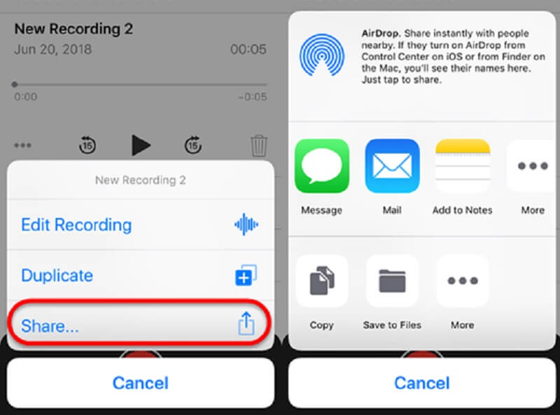 ボイスメモを着信音に設定