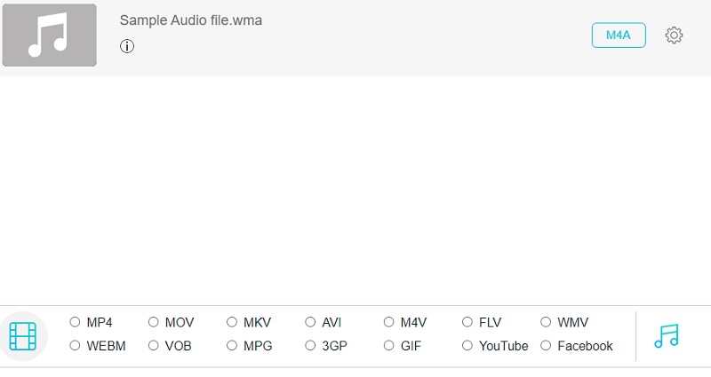Vidmore 無料でオーディオファイルをアップロード