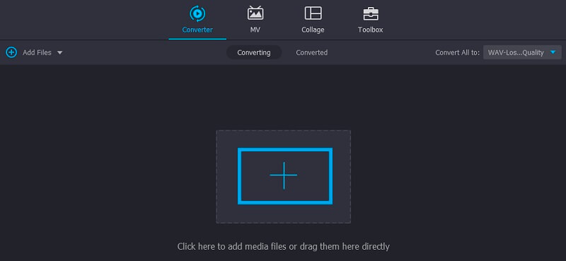 Vidmore VCで編集するWAVを追加