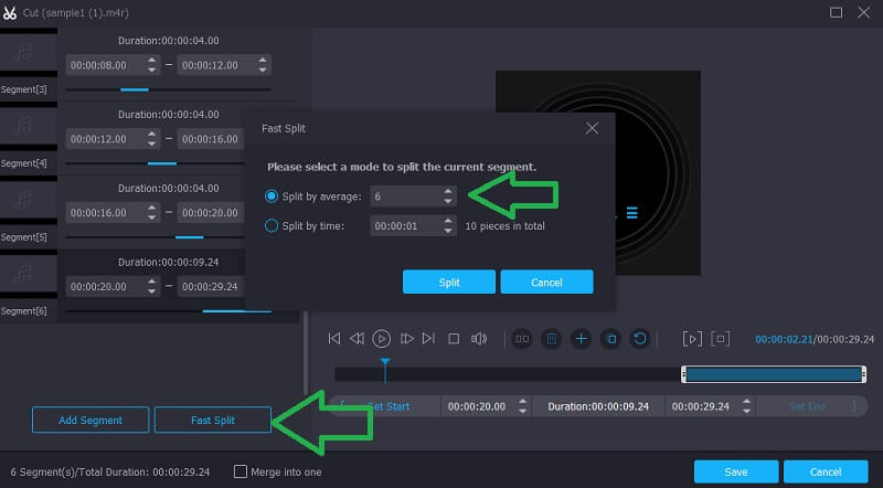 Vidmore VC で M4R ファイルをカット
