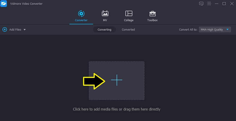Vidmore VC M4Aファイルをインポート