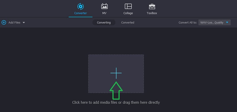 Vidmore VS AC ファイルをアップロード