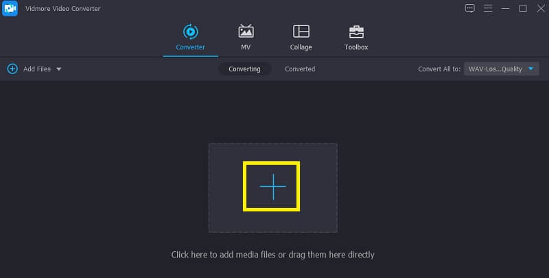 Vidmore VC FLAC ファイルをアップロード