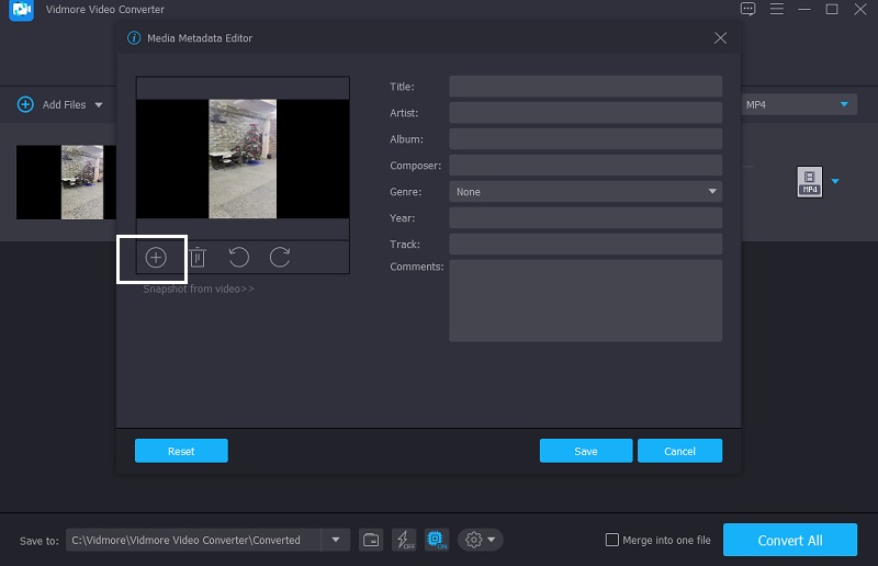 カバー写真を追加 Vidmore