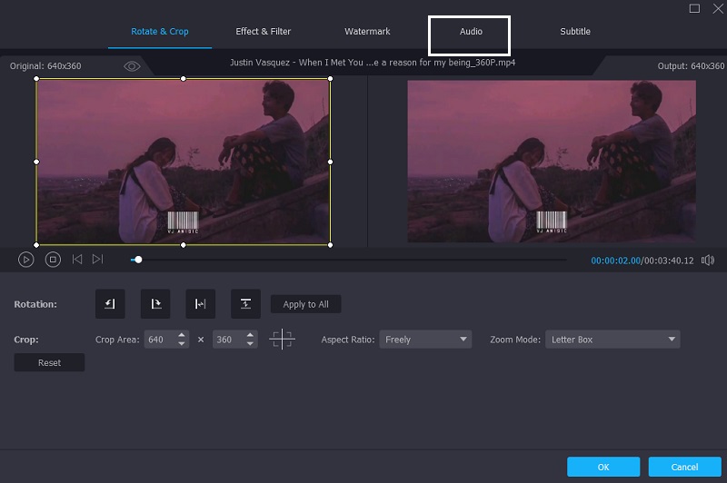 編集セクションへ移動 Vidmore