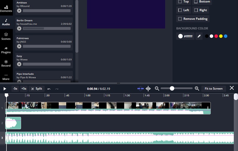 Kapwing 音声オーバーレイ