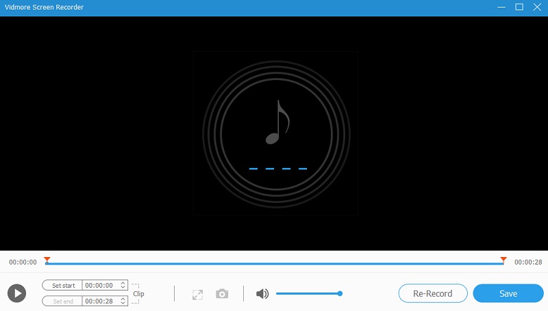 Vidmoreで録音を保存