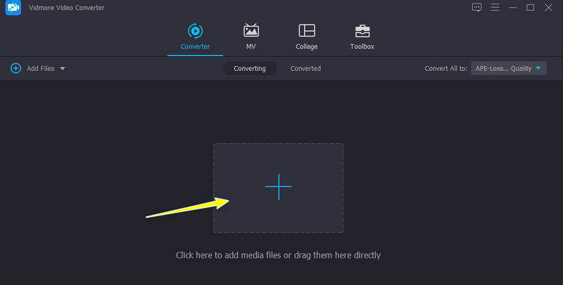 Vidmore オーディオファイル追加