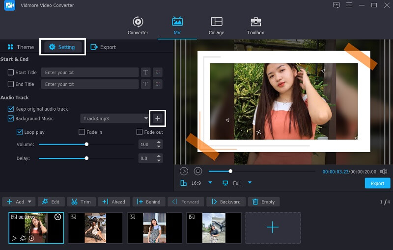 画像に音声を追加 Vidmore