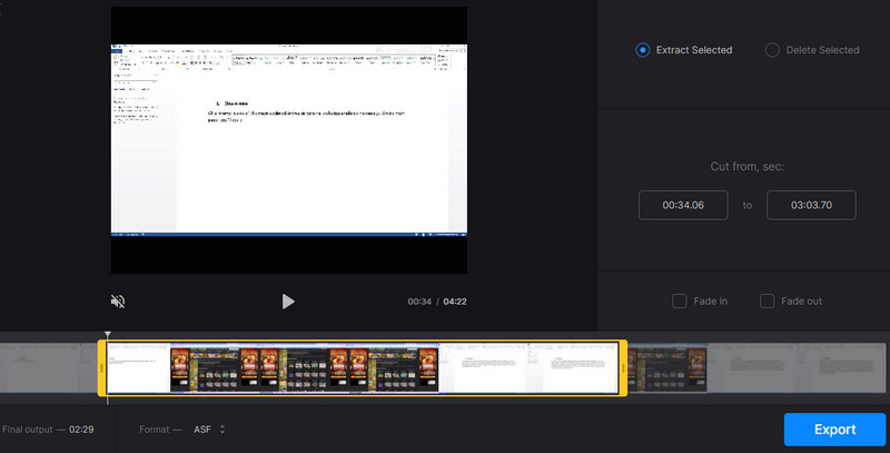 Clideo で WMV 動画をカット