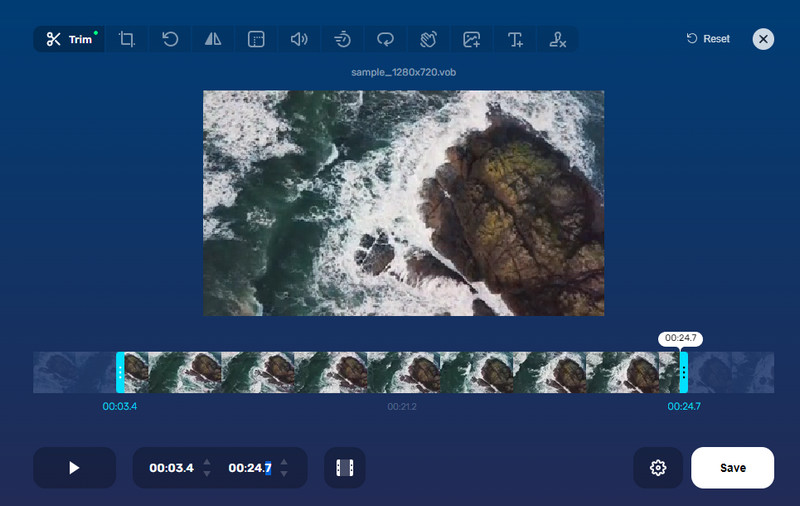 Online Cutter VOB トリム