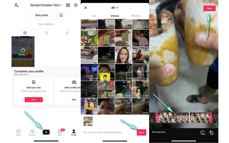 TikTok スマホ動画カット