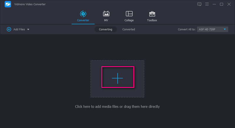 Vidmore ASF動画追加画面