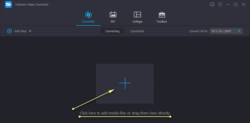Vidmore MPEGインポート