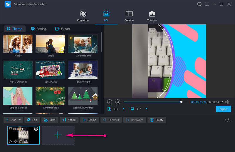 Vidmore 動画インポート