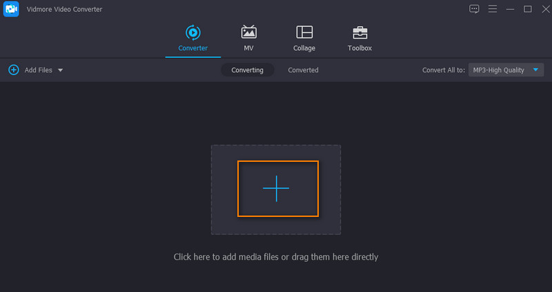 Vidmore で MP4 動画をアップロード
