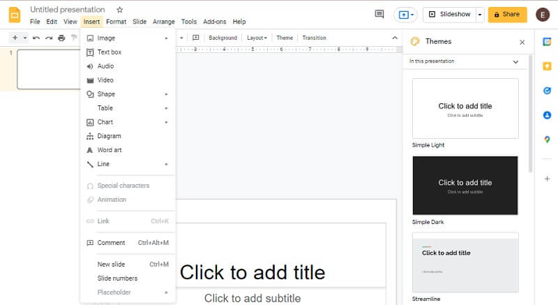 スライドに動画を追加