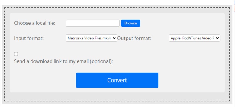 ConvertFiles で MKV を M4V に変換