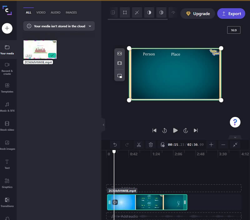 Clipchamp で動画をカット