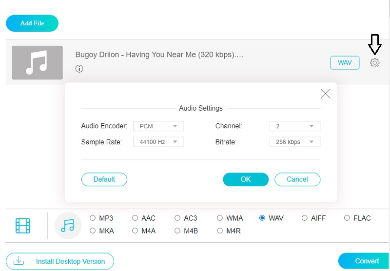 オーディオ編集 Vidmore Online
