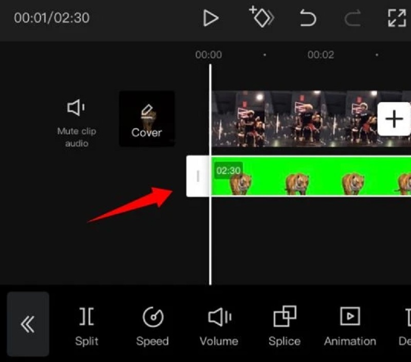 Androidで動画をトリミングする方法 CapCut