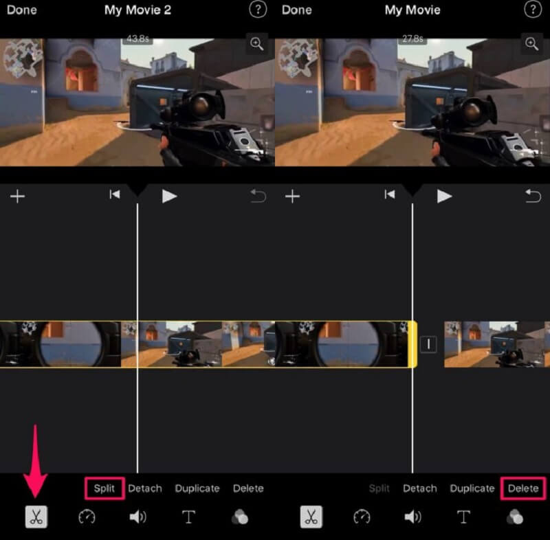 動画トリミング – iMovie