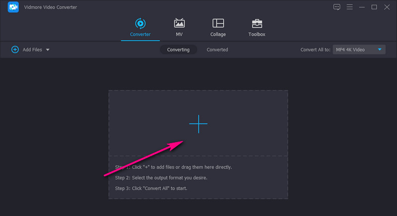 Vidmore MP4 のアップロード