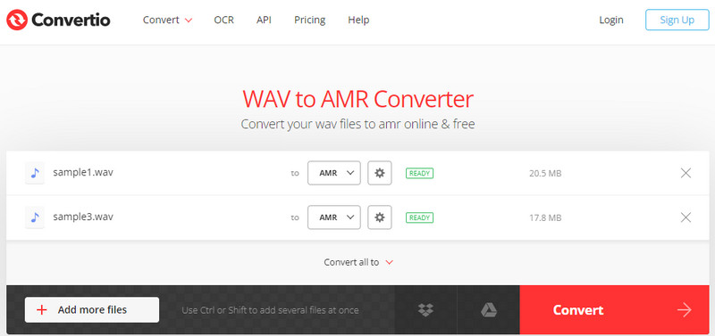 Convertio ファイルを変換