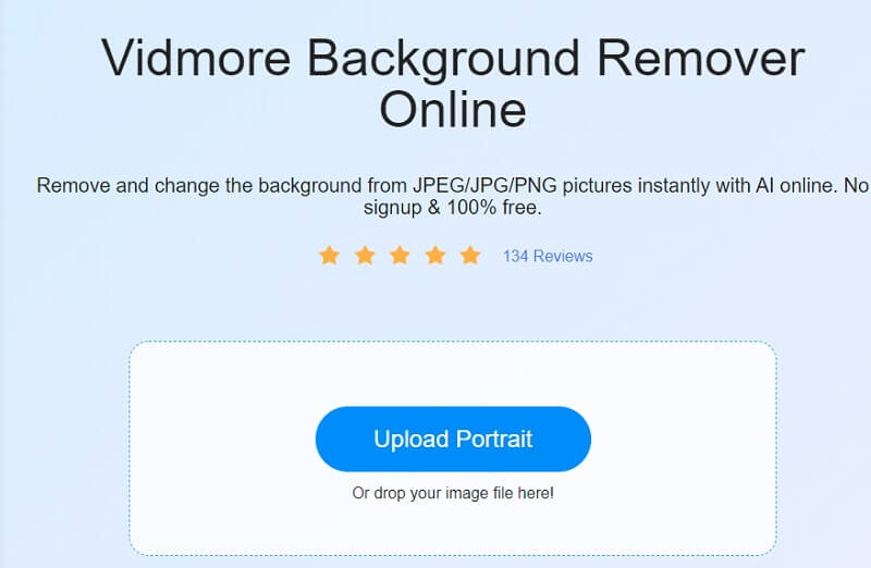 Vidmore Background Remover を起動