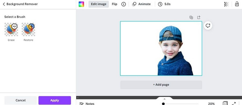 フォトエディター Canva