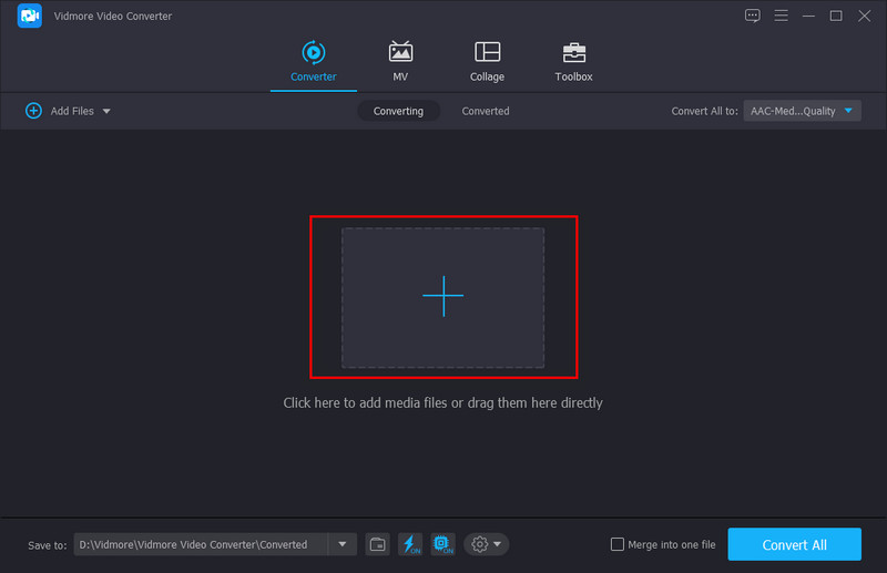 AMRをVidmoreにアップロード