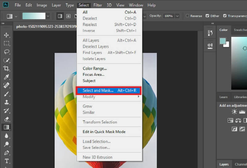 写真をアップロード Photoshop