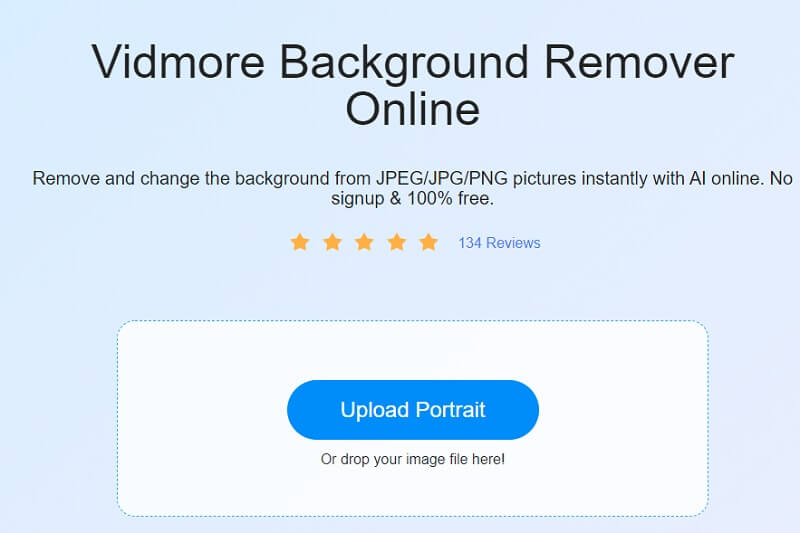 PNGをアップロード（Vidmore Online）