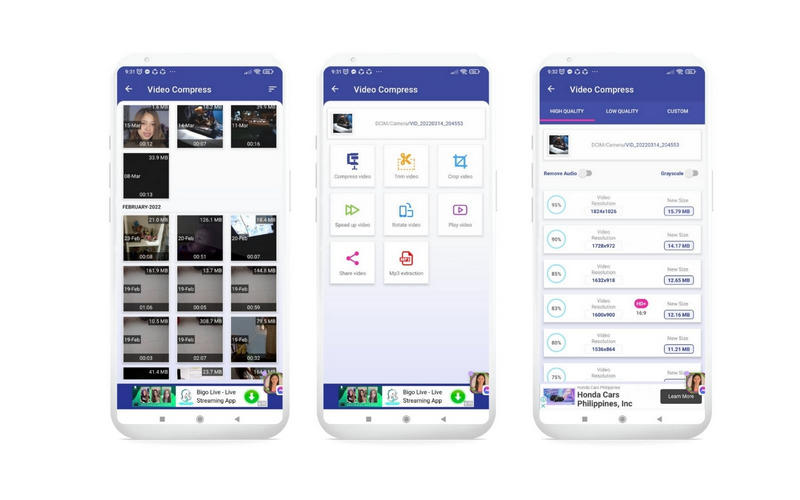 動画圧縮 インターフェース