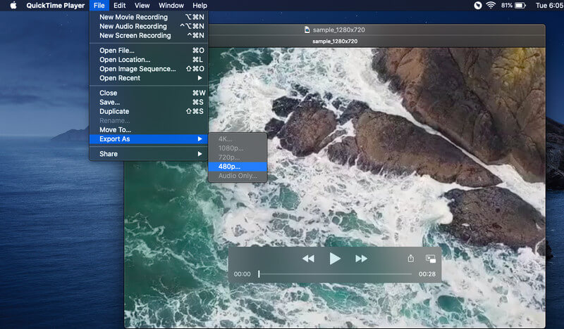 QuickTime コンプレッサー