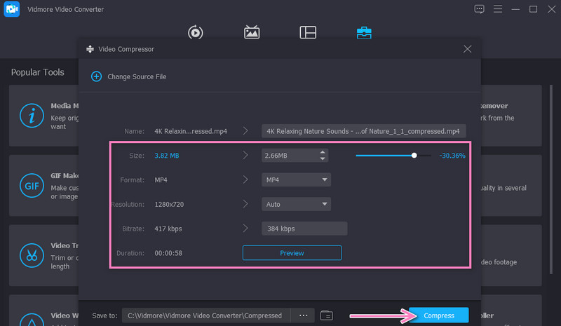 動画圧縮プロセス
